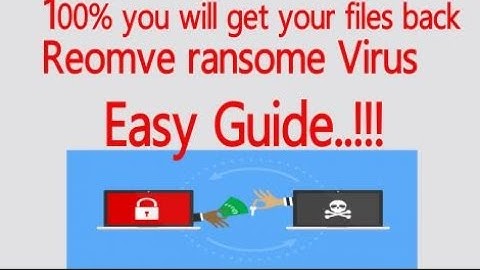 How to Remove Ransomeware Virus | .Msop .mbed or any file extension | Easy Guide