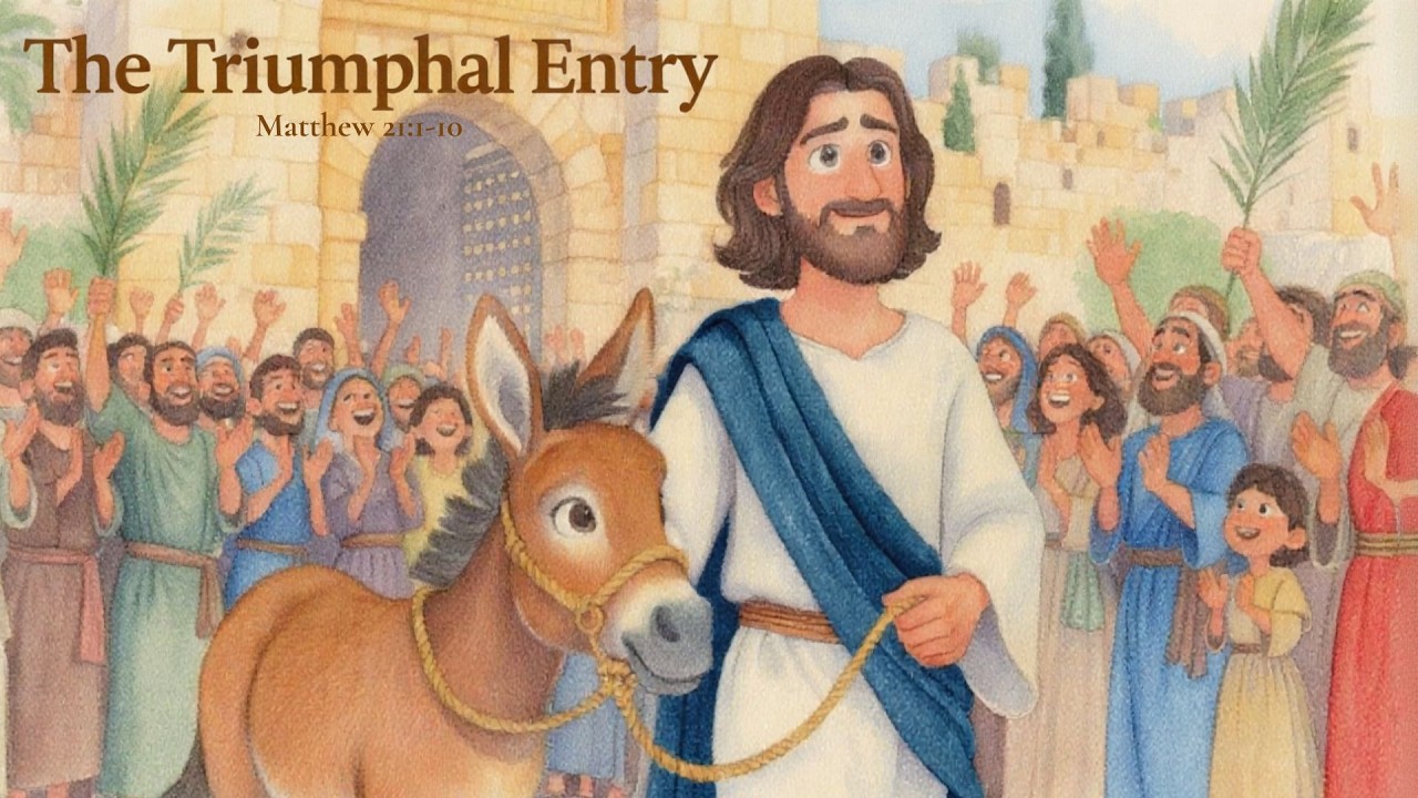 Palm Sunday: The Triumphal Entry | Bible Story for Kids - YouTube