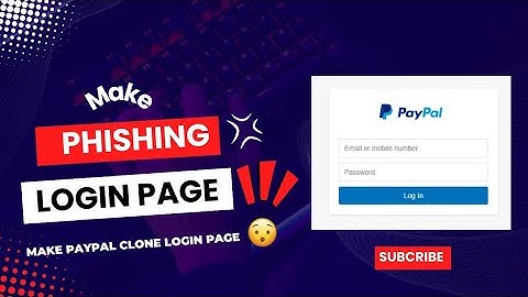 Make Paypal Clone Login Page using HTML CSS   || look like phishing  page😯|| Nirmal Gaihre