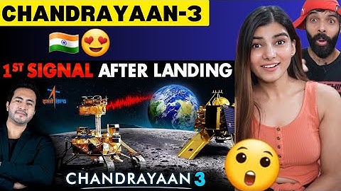 CHANDRAYAAN-3 Sends First Signal On EARTH After Landing | Pragyaan Rover On Moon