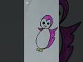 How to Draw a Cute Penguin 🐧 | Easy Penguin Drawing for Kids #shorts#animals #viralvideo