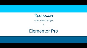 Video Playlist Widget in Elementor