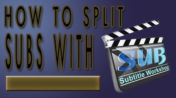 How to split subtitles with Subtitle Workshop 2012