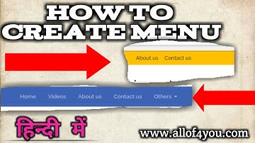 How to create Menu with Submenus in Wordpress & also information about comments (Hindi/Urdu) Part-3