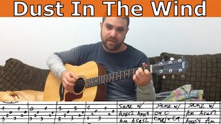 Tutorial: Sungha Jung's Dust in the Wind - Fingerstyle Lesson w/ TAB