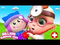 Don’t worry! Our little baby doctor will help you cure your injuries! Kids Funny Cartoon