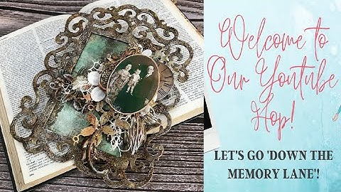 Down the Memory lane youtube hop -  Altering a Vintage frame with family photo