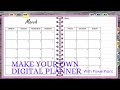 How to make a digital planner with clickable links |  Using PowerPoint