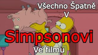 Všechno Špatně v Simpsonovi ve Filmu