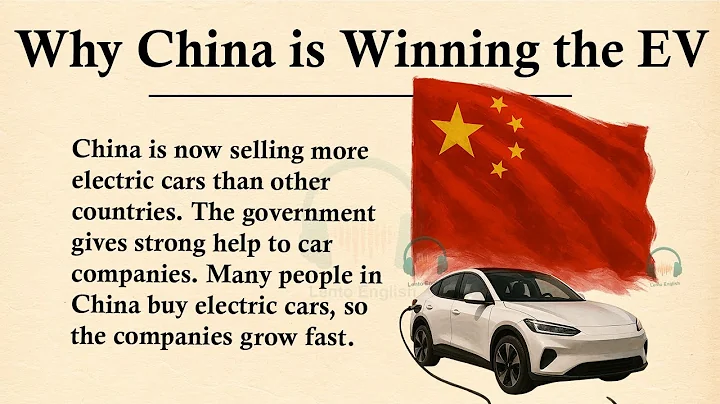 Why China is winning the EV war || 🚗Learn English Through Story Level 3 || Graded Reader 🎧