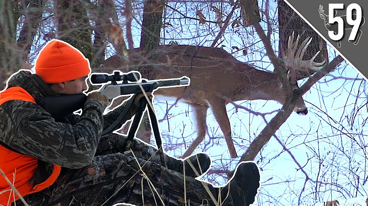 GIANT BUCK in the SNOW! (SHOT FIRED!) - Iowa PUBLIC LAND Hunting