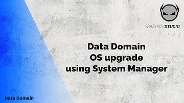 Data Domain OS upgrade using System manager
