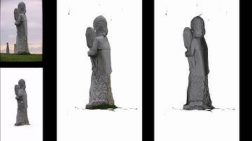 [VALS_SFM_27] 3D reconstruction of Goustan, a rock sculpture, with openMVG and CMPMVS.