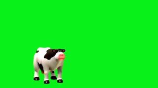 mmmm cow green screen free