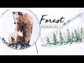 How to Draw Evergreens (+ bear) // Bullet Journal Doodle Ideas