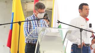 Intervención gobernador (e) de Antioquia, Luis Fernando Suárez en inauguración WTP - Mina Buriticá