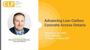 Advancing Low-Carbon Concrete Across