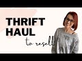 THRIFT HAUL TO RESELL ON POSHMARK CANADA | PART-TIME RESELLER | BINS HAUL