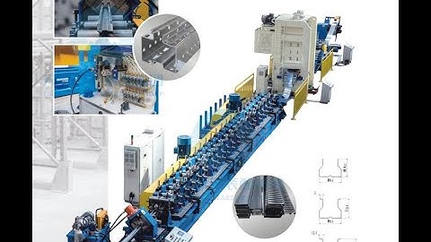 TF68-122X upright rack auto width adjust roll forming line