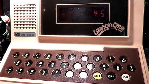 VTech Lesson One Vintage Learning Computer Review - The No Swear Gamer