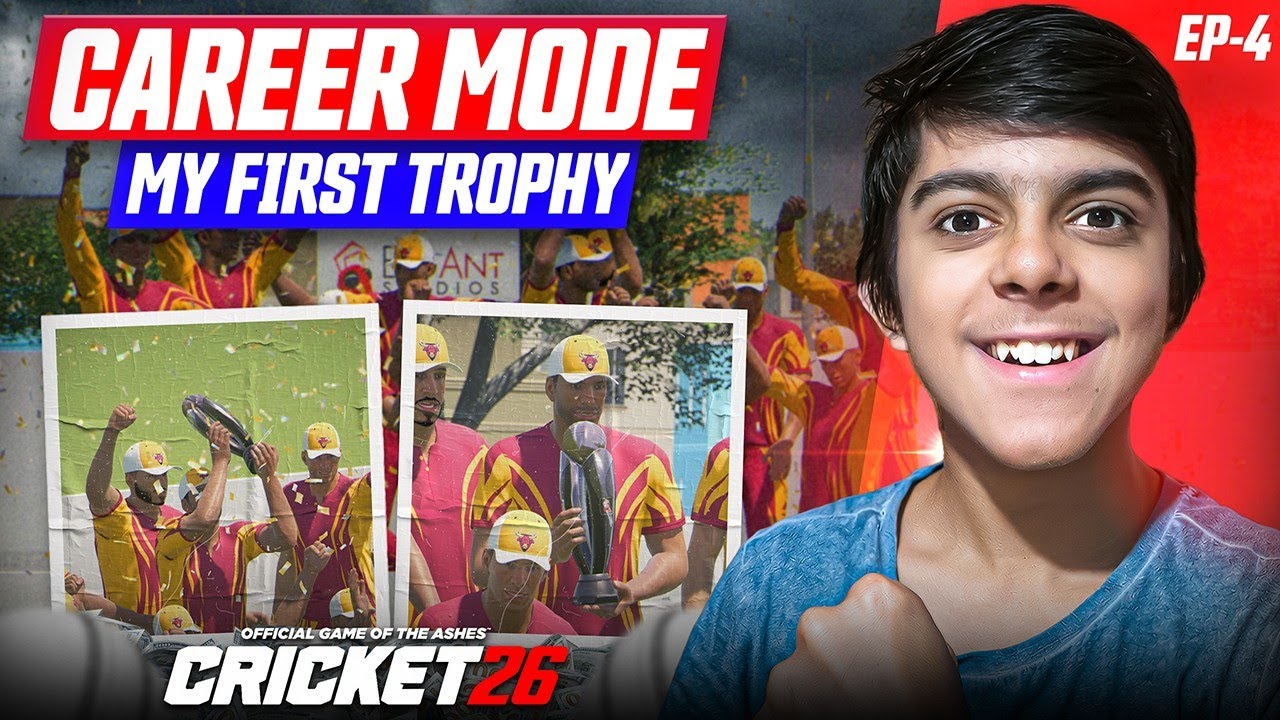 I WON MY FIRST TROPHY🏆 | CRICKET 26 MY CAREER MODE#4🏏🔥