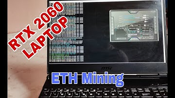 mining ethereum on a laptop ! msi gl65 RTX 2060 (115W) !! hashrate/profitability !!