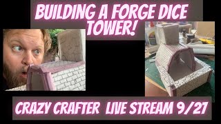 Forge Dice Tower: Crazy Crafter Live Stream #3
This week Ill be working on a dice tower as I prepare to do battle next week in a D&D Fantasy Fight Club. Join me as we discuss some awesome builds that were posted on the Table Top Crafters Facebook Group and I contemplate next weeks build.
Stop on by, bring your craft and hang out with me for a bit. Forge Dice Tower: Crazy Crafter Live Stream #3