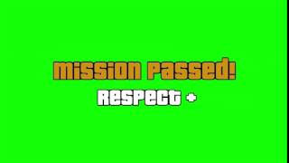 ФУТАЖ МИСИЯ ВЫПОЛНЕНА MISSION PASSED НА ЗЕЛЁНОМ ФОНЕ