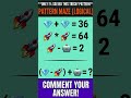 Can You Solve This? Hidden pattern Challenge! 🧠🤯 #mathquiz #brainteaser #mathpuzzle #puzzle #shorts