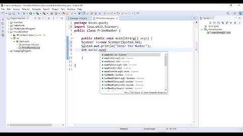 How to get Prime Number through Eclipse (Java).