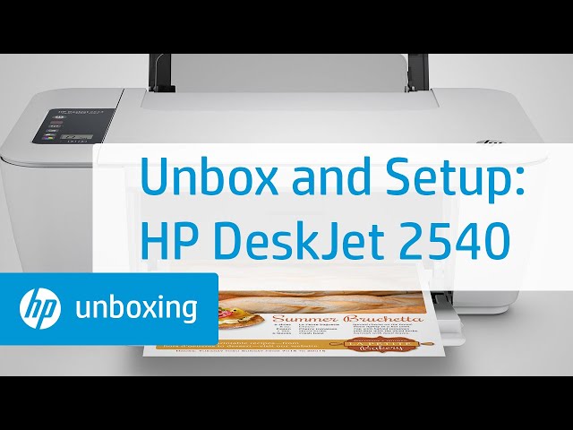 and Setting Up Deskjet 2540 All-in-One Printer | - YouTube