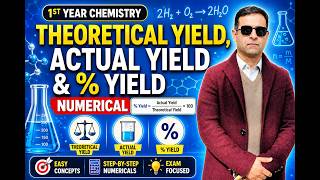 Percent Yield Explained | Actual vs Theoretical Yield Made Easy-Amjad Ali