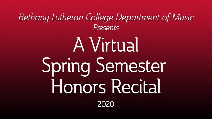 Spring Semester Honors Recital 2020