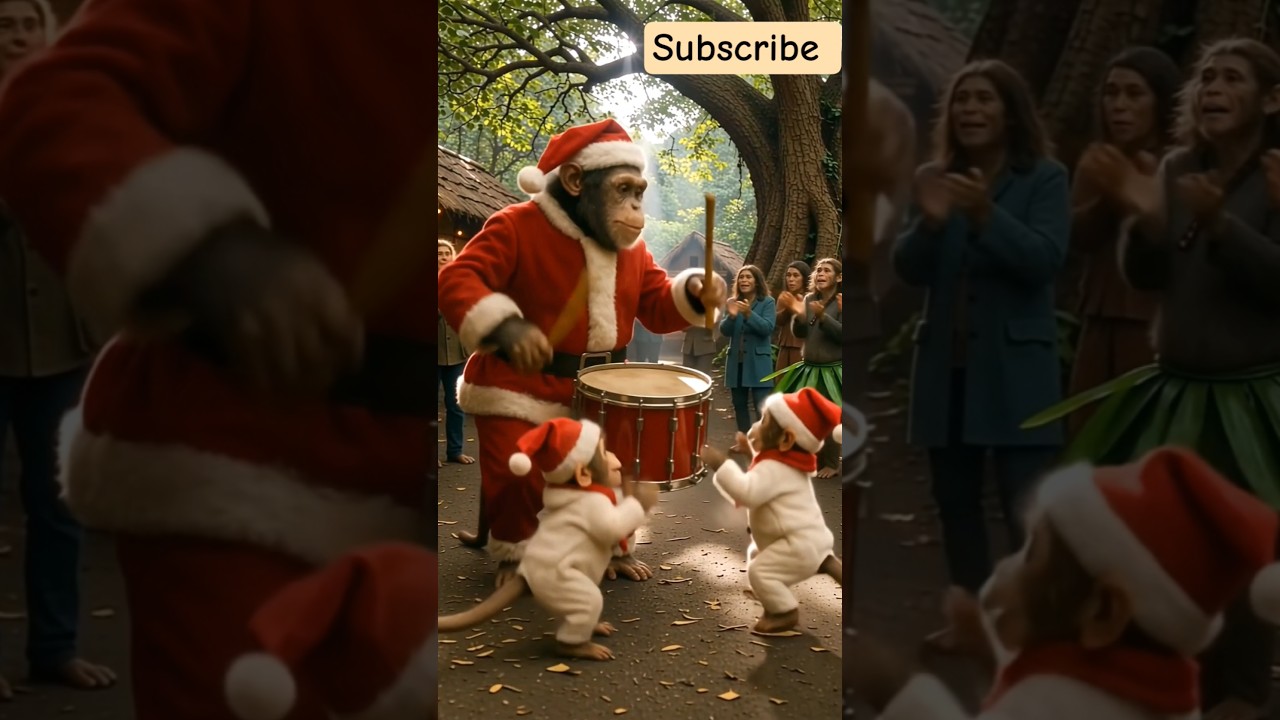“Santa Monkey Parade 🎅🐒 | Cute Baby Monkey Snowman Dance Christmas Special 