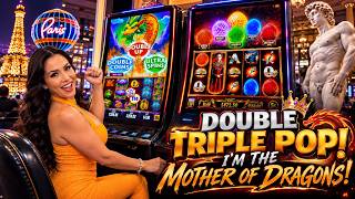 Double Triple pops on my Favorite Dragon Slots! A Night Out in Vegas Turned Into an EPIC Session!