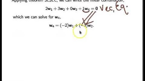 MATH 2010 Linear Independence Part 1