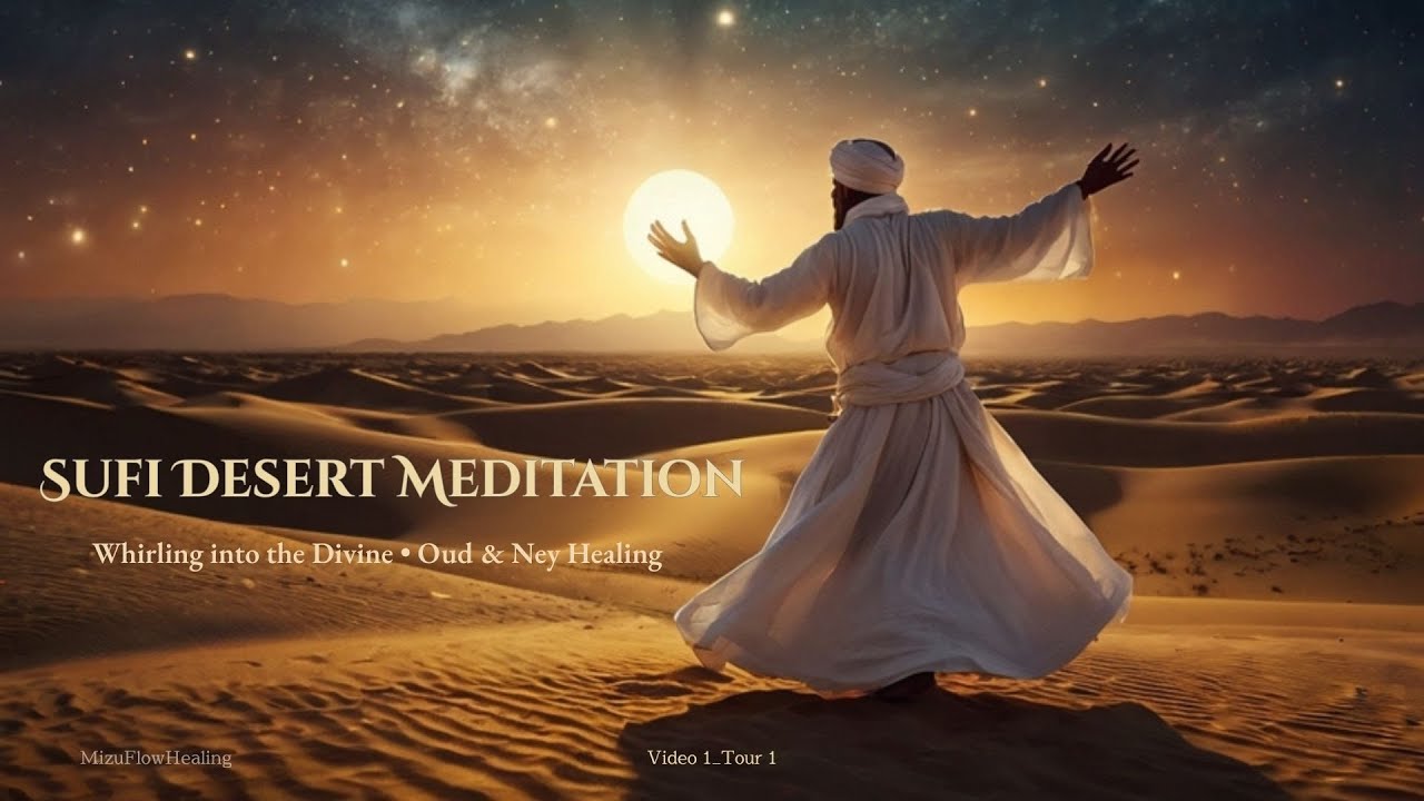 [V1] Sufi Desert Meditation–Whirling into the Divine| Mystic Oud & Ney Flute Healing 