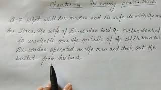 Q.7.What will Dr.Sadao and his wife do with the man? shorts question intermediate ch.the enemy.