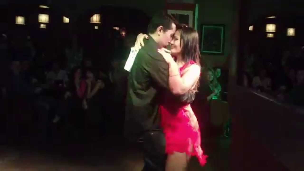 Фархад и Зарина. Прошли в финал конкурса по бачате, г. Алматы, 2014