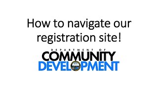 How to use our registration site!