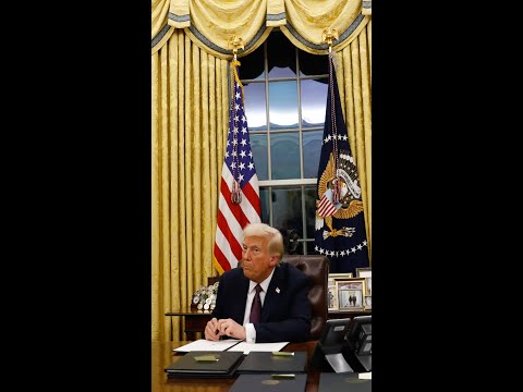 #Trump wastes no time issuing executive orders to reverse Biden policies #politics #shorts