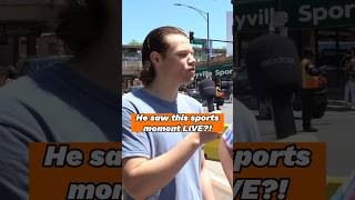 He saw this Sports Moment LIVE?! #shorts #sports