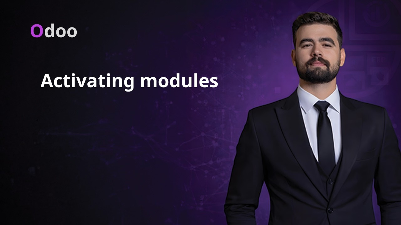 03 - إعداد النظام في  Activating modules | Odoo