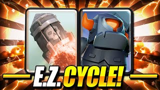 THIS IS TOO EASY!! NEW ROCKET + MINI PEKKA CYCLE DESTROYS! - Clash Royale