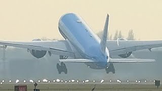 Download Lagu 🇳🇱KLM Airlines Boeing 777-206(ER)✈️ Reg: PH-BQM Close Up Takeoff At Amsterdam Airport  MP3