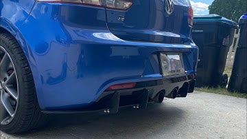 Installing Maxton Design VW Golf R MK6 rear side splitters / rear defuser!