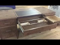 QLine Design Executive Desk with hidden compartments