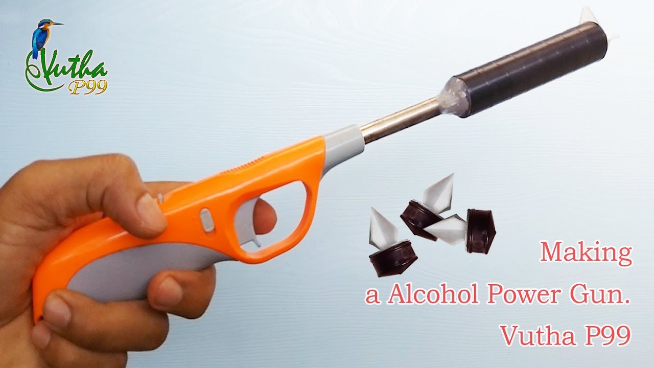 Gas Lighter for kitchen Gun with Syringe and Alcohol Creating for
