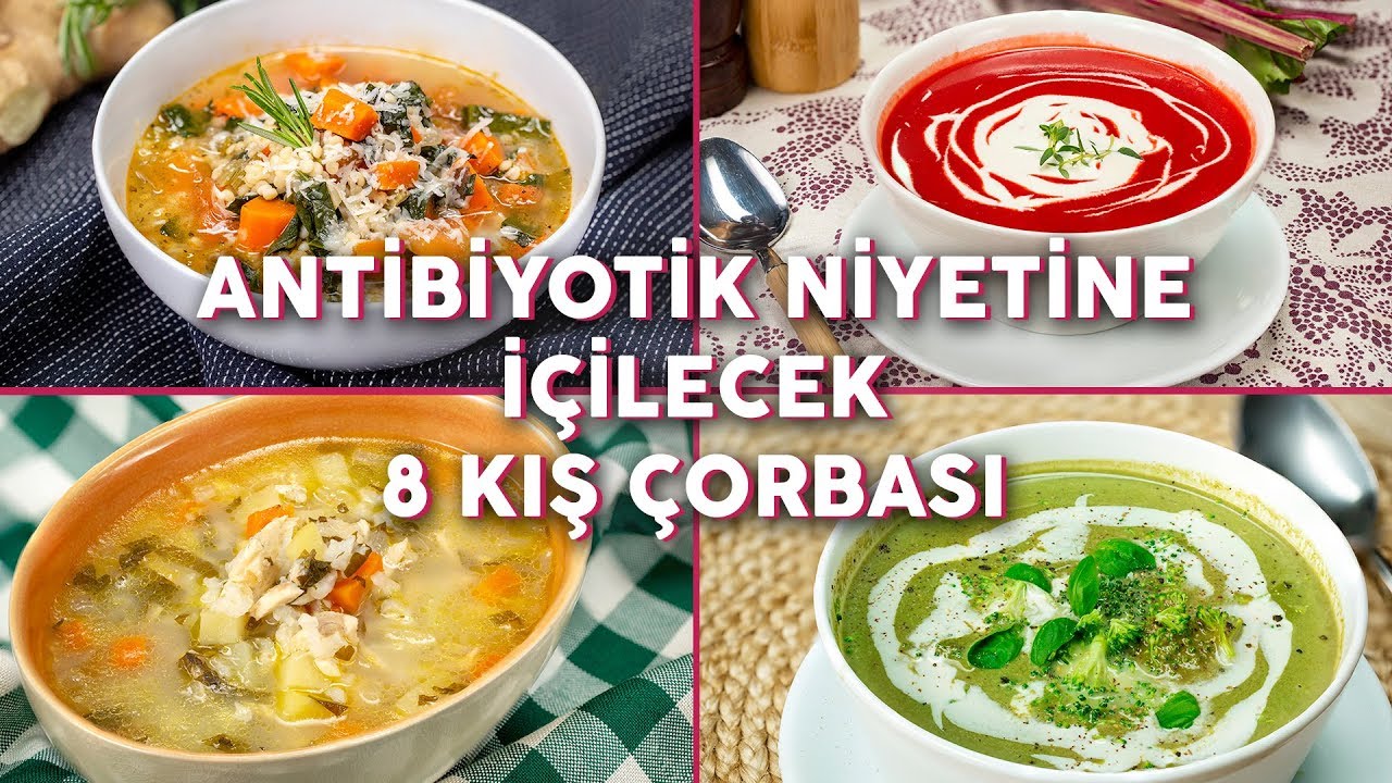 Kış Mevsimi Boyunca Antibiyotik Niyetine İçilecek 8 Kış Çorbası - Çorba  Tarifleri | Yemek.com - YouTube