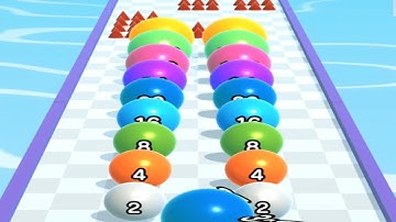 BALLRUN 2048 GAME - All levels mobile gameplay walkthrough android, ios